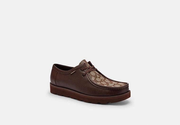 COACH Chukka Shoe With Signature Canvas in Brown for Men | Lyst