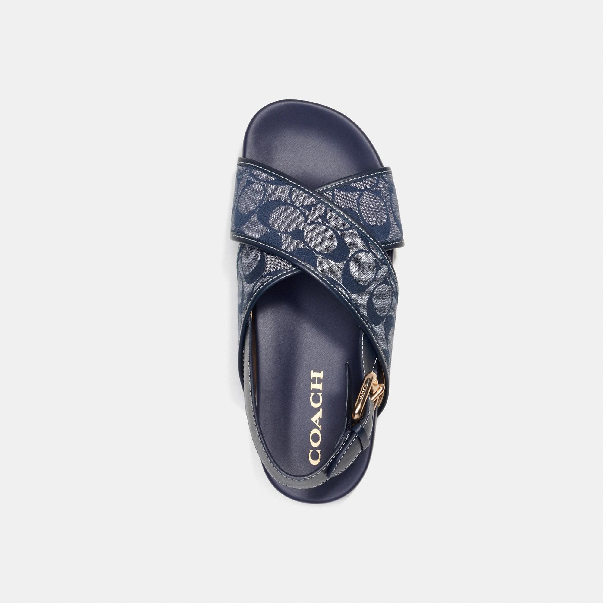 COACH Adora Sandal in Blue | Lyst