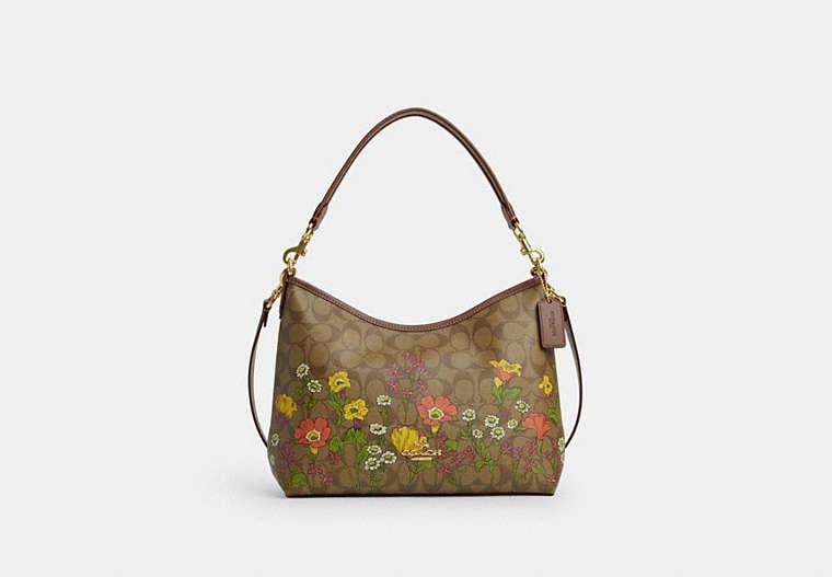 Coach floral shoulder bag sale