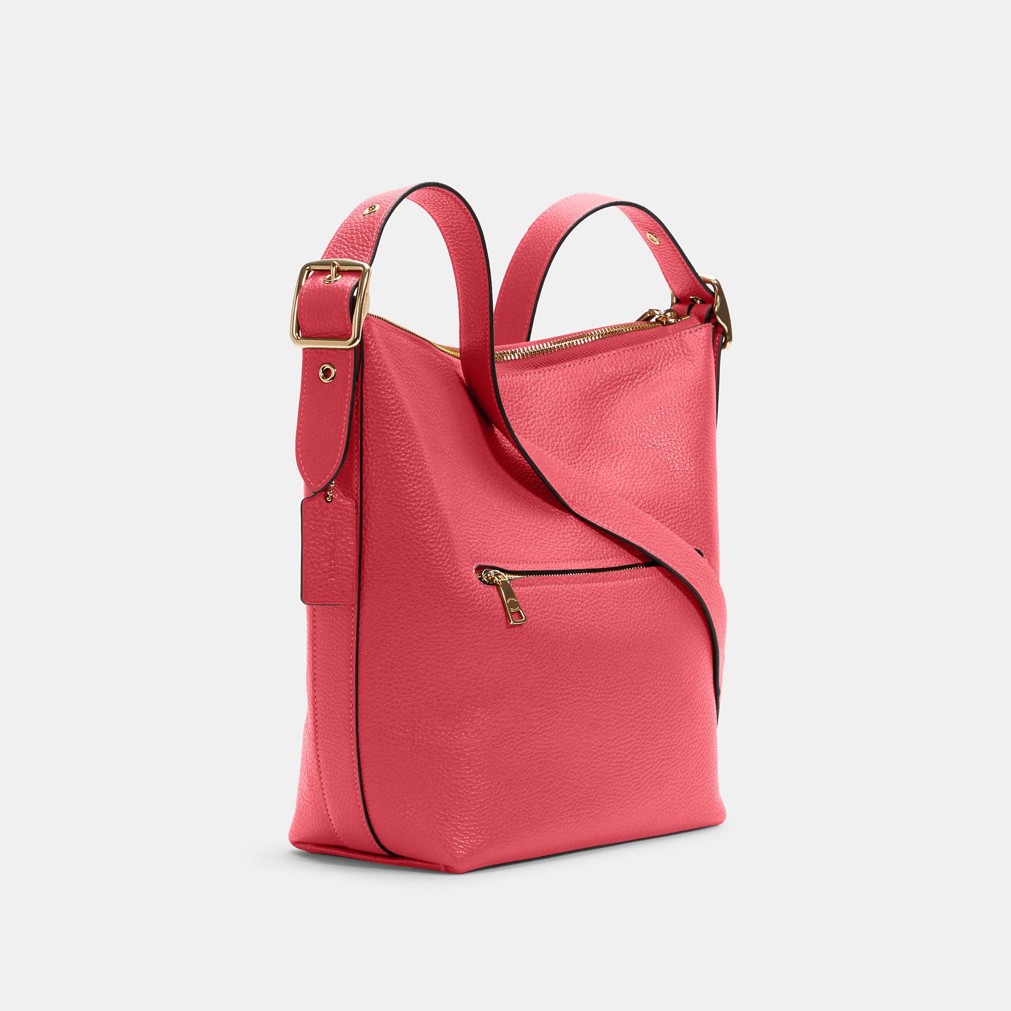 COACH Leather Val Duffle in im/Fuchsia (Red) | Lyst
