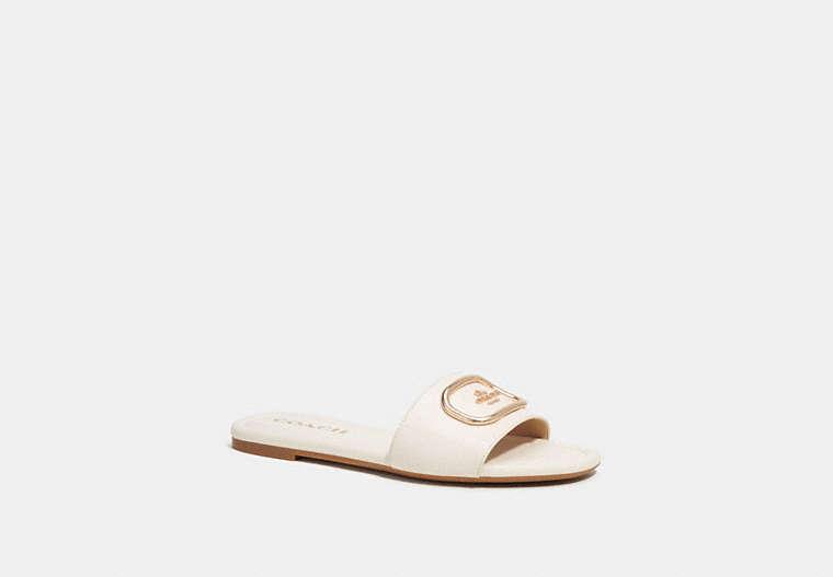 COACH Evy Sandal in Natural | Lyst