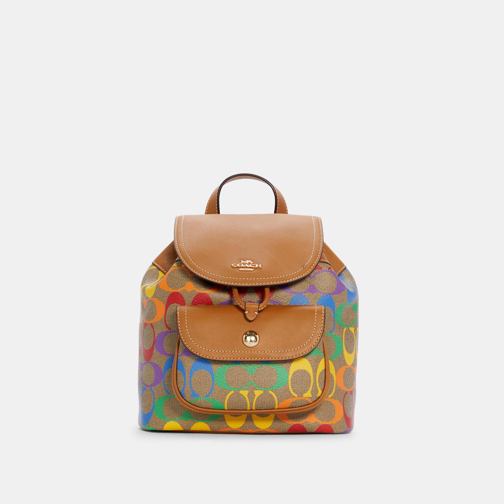 COACH Pennie Backpack 22 In Rainbow Signature Canvas Lyst | lupon.gov.ph