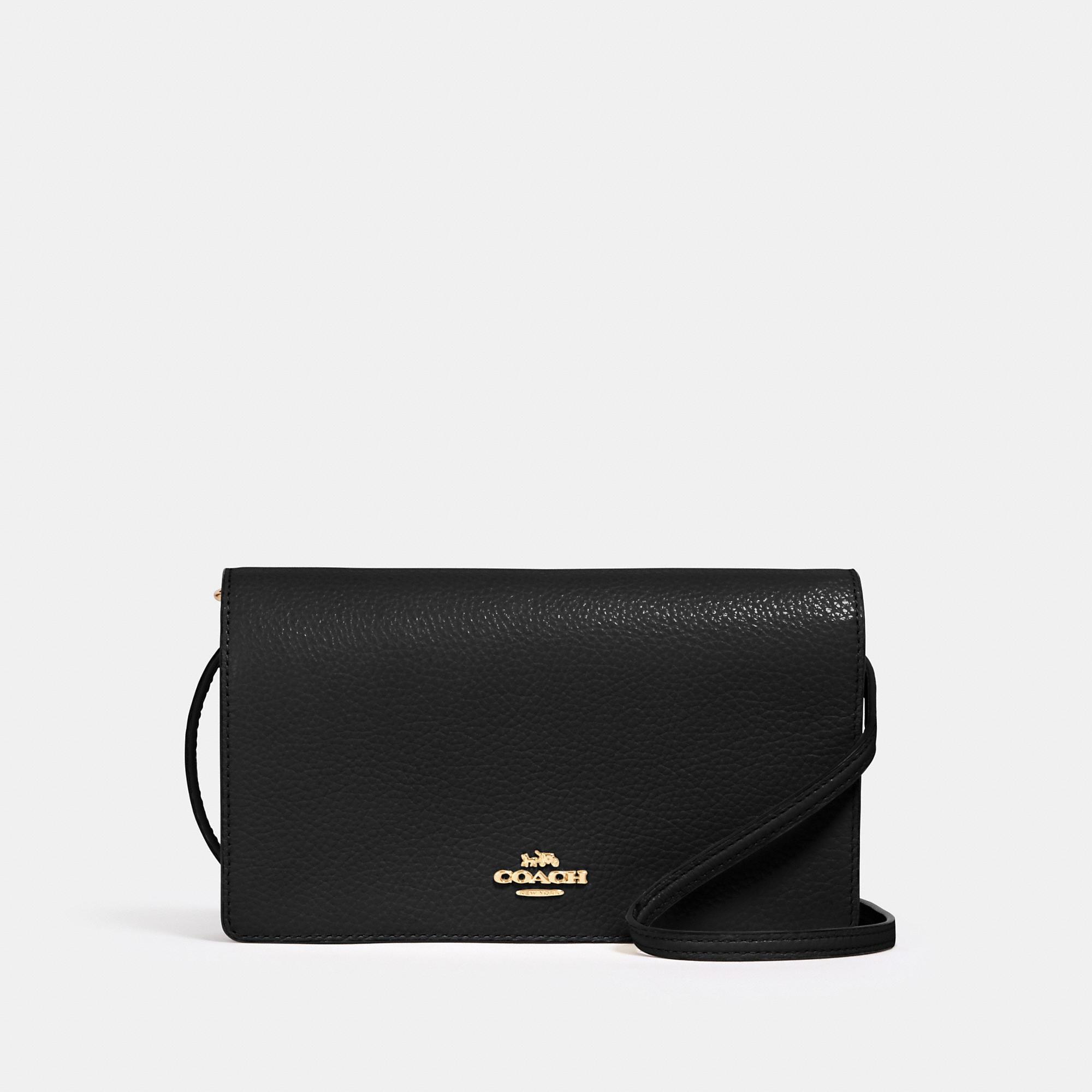 Coach Outlet Anna Foldover Crossbody Clutch in Black Lyst