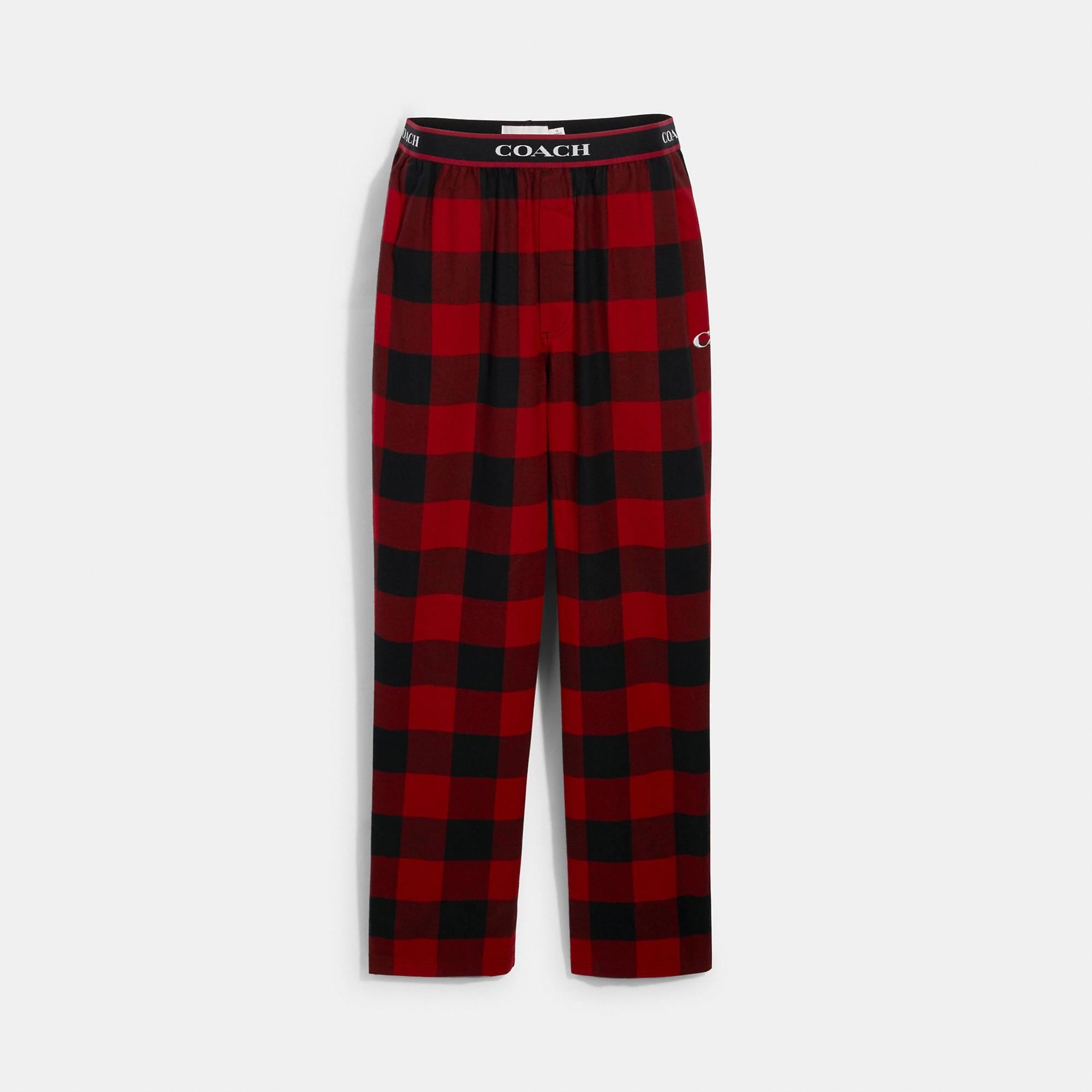 Coach Outlet Flannel Pajama Pants in 