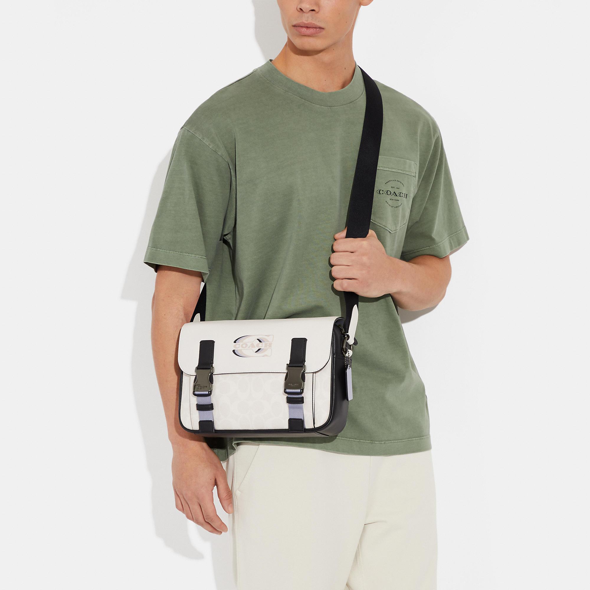 Hudson Colorblocked Small Messenger Bag