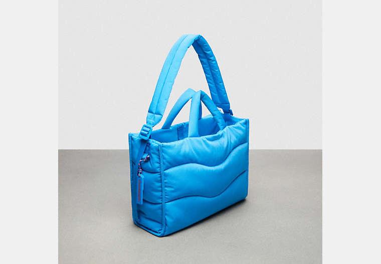 COACH Topia Loop Tote With Wavy Quilting in Blue | Lyst