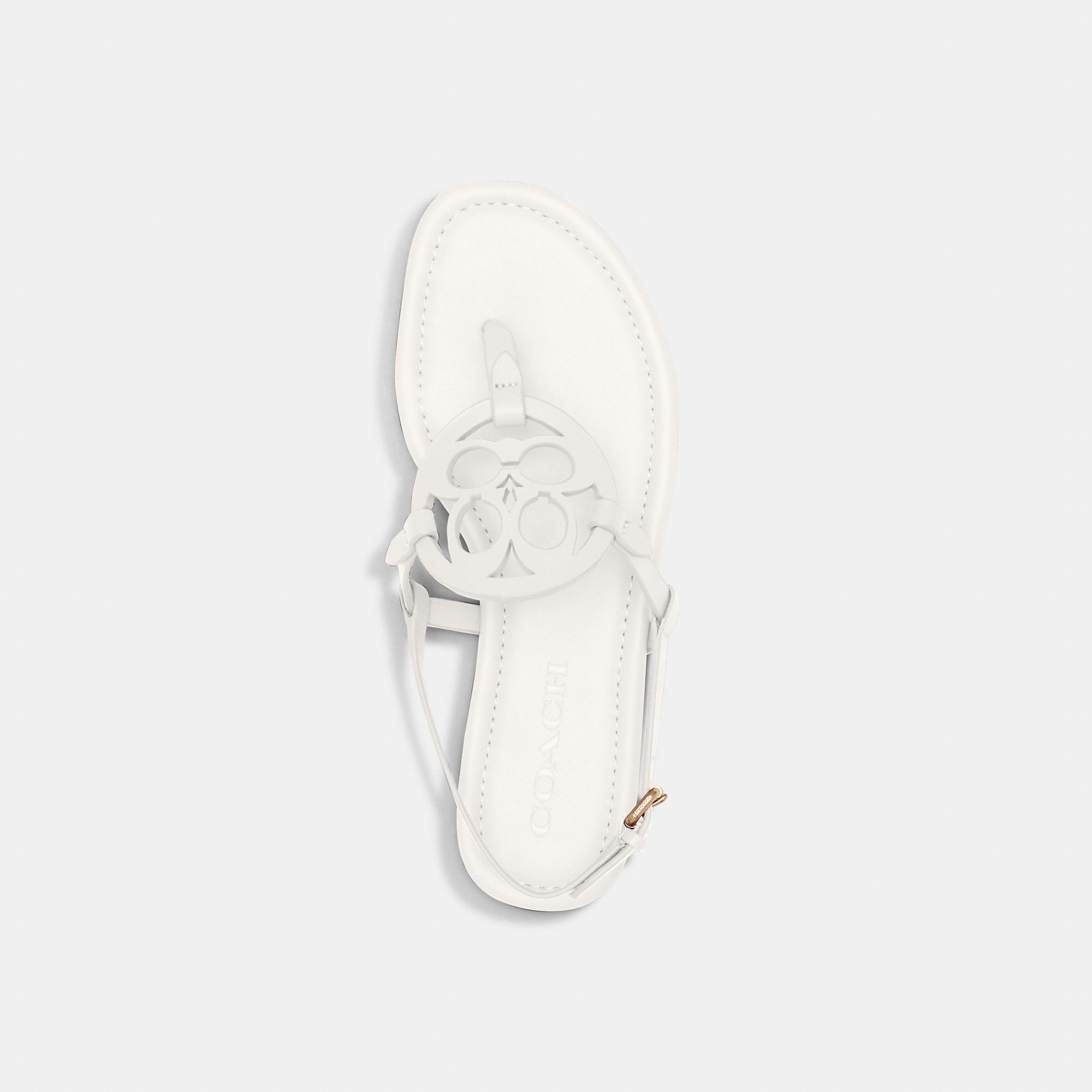 Coach Outlet Leather Jaci Sandal in White | Lyst