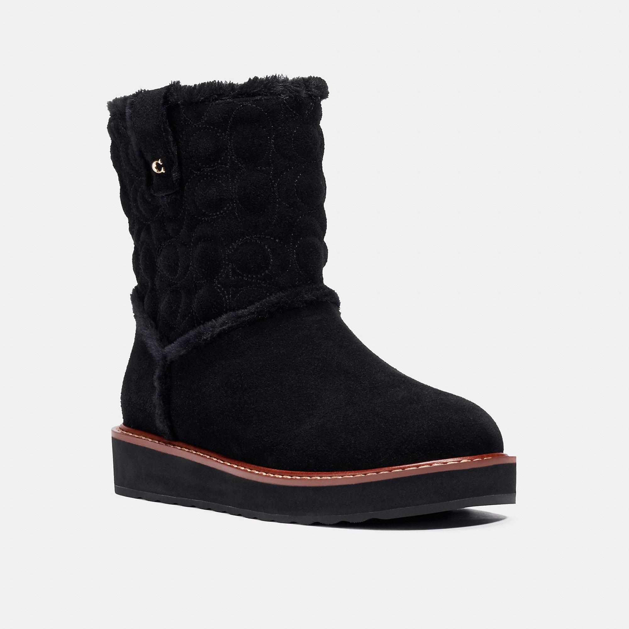 COACH Ivy Boot in Black - Lyst