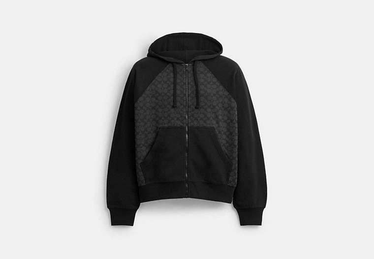 coach ジャージ coach-Grey-Signature-Full-Zip-