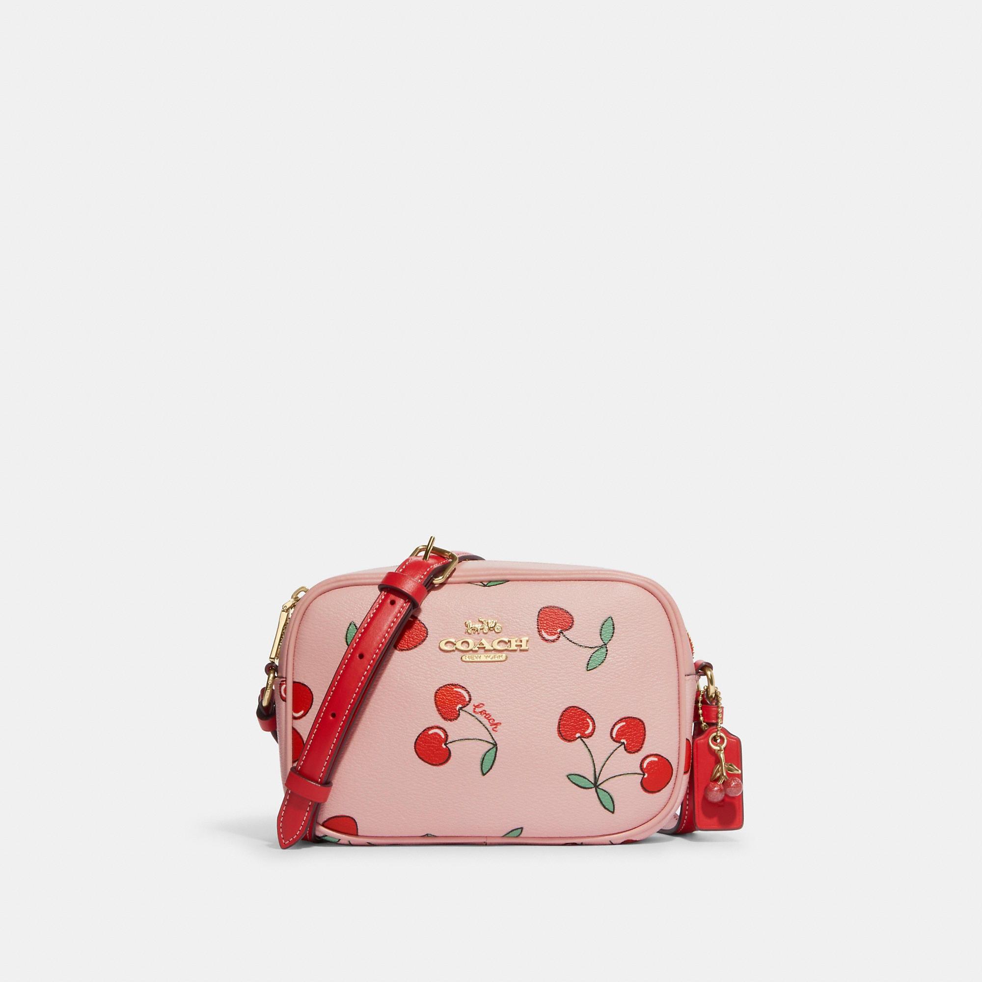 Coach Outlet Mini Jamie Camera Bag With Heart Cherry Print in Red | Lyst
