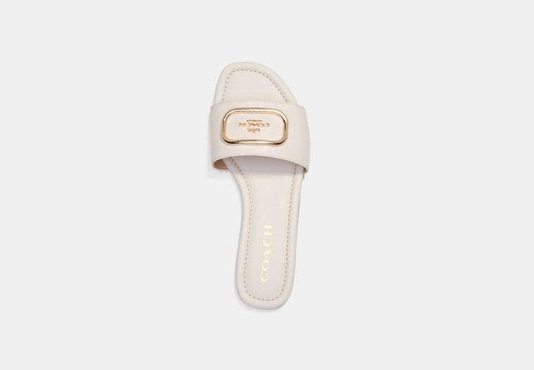 COACH Evy Sandal in Natural Lyst