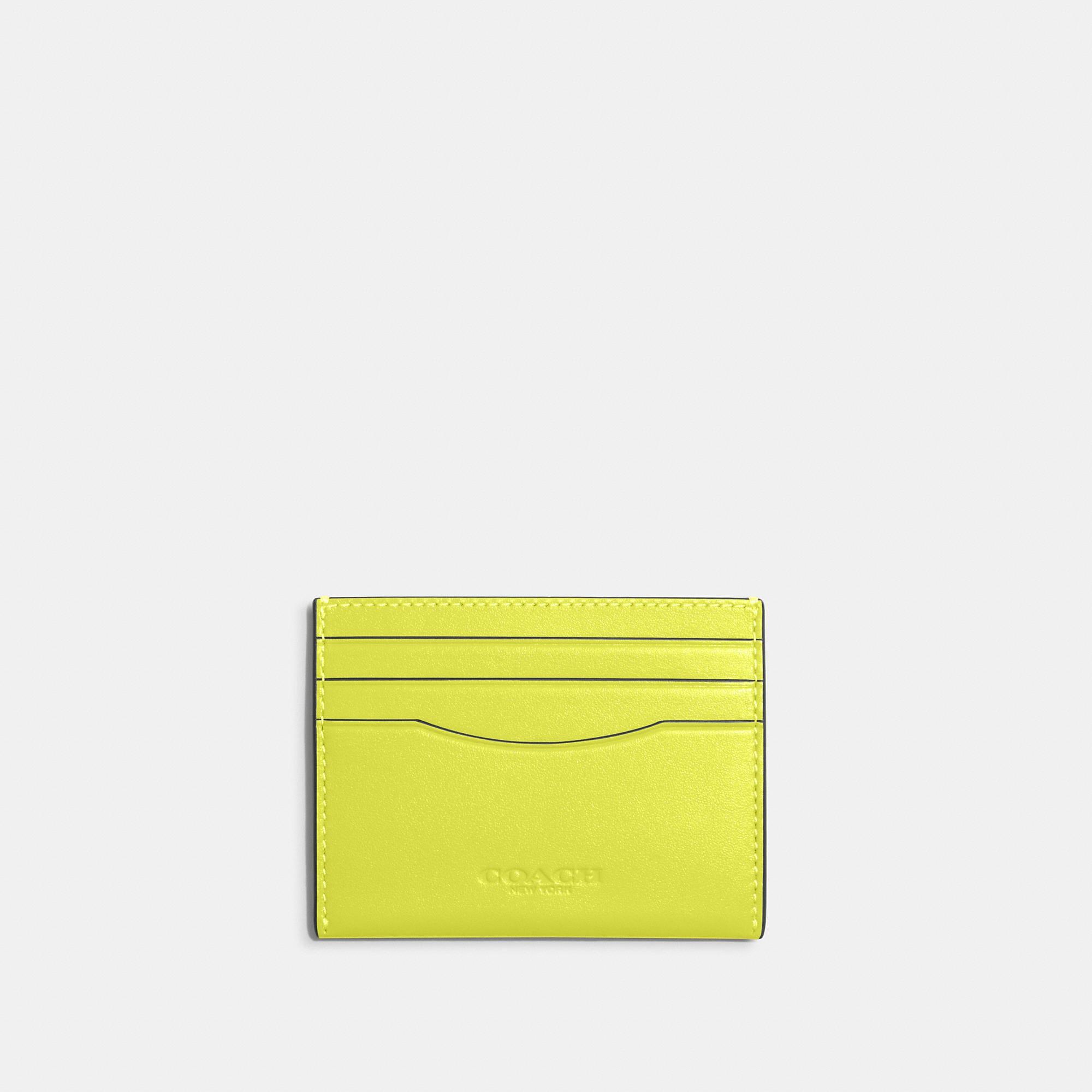 Coach Outlet Slim Id Card Case in Yellow for Men | Lyst