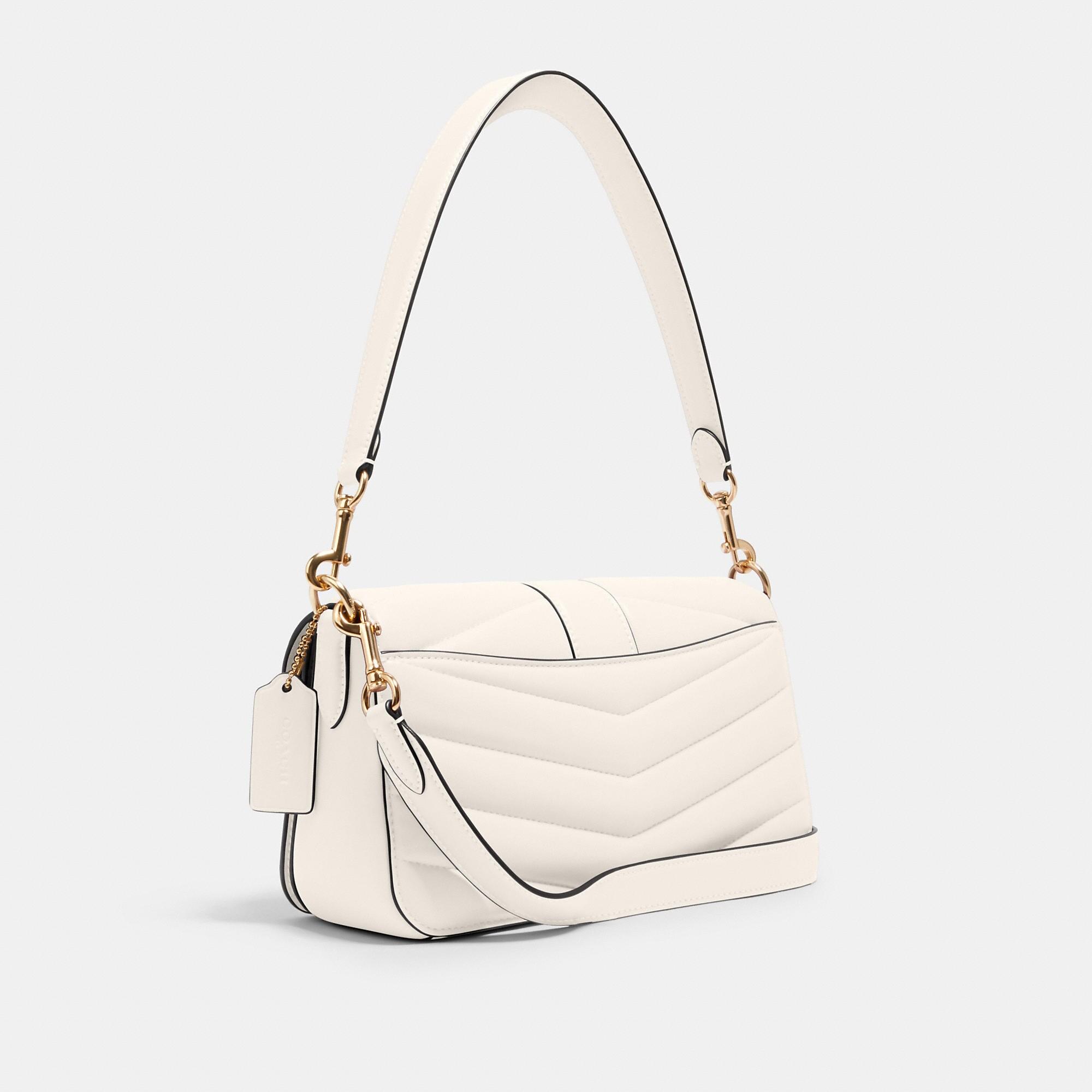 Coach Outlet Georgie Shoulder Bag With Puffy Quilting in Natural | Lyst