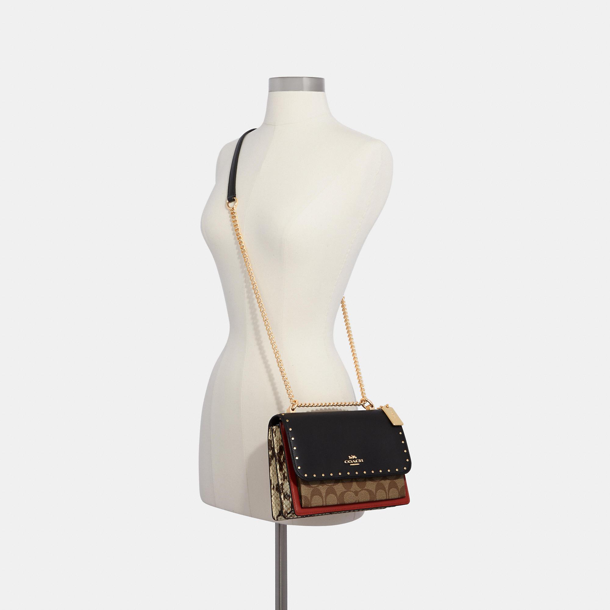 Klare crossbody in signature canvas white new arrivals