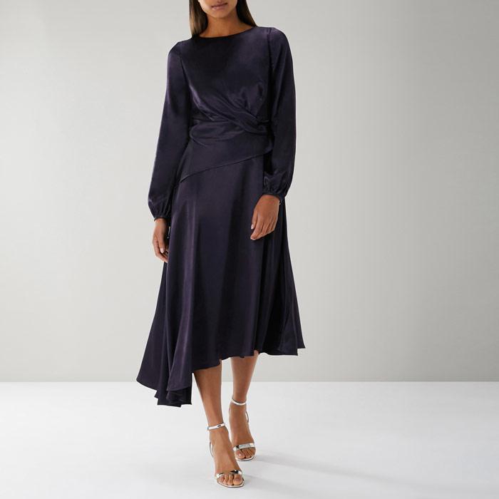 coast orla twist dress green