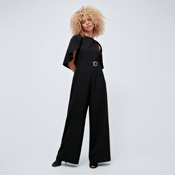 coast black buckle jumpsuit