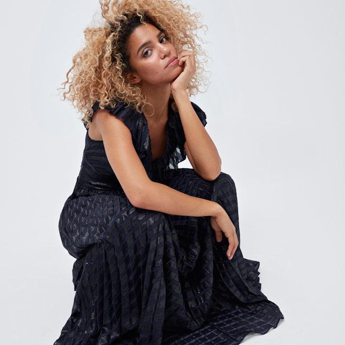 coast jolie sparkle maxi dress