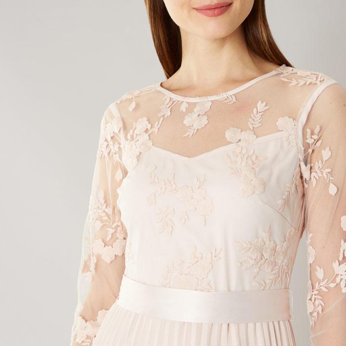 coast odette lace midi dress
