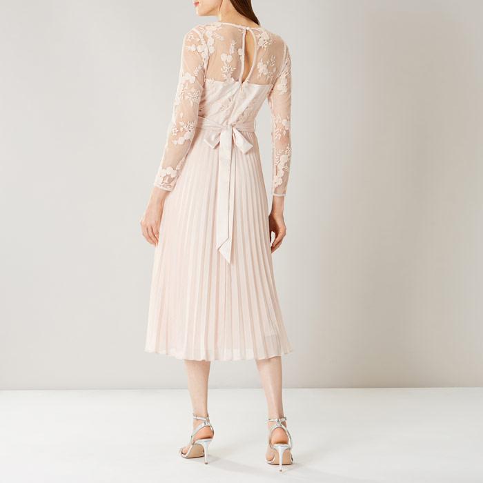 coast odetta lace midi dress