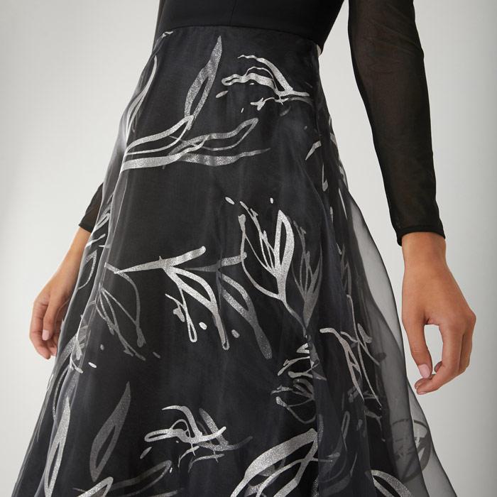 coast amore foil printed dress