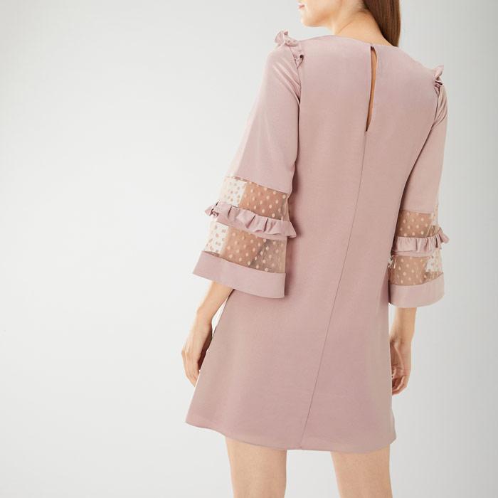 coast sara spot mesh dress