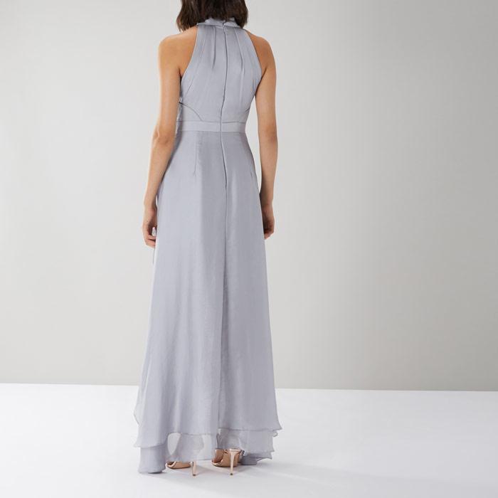 felda tie neck maxi dress