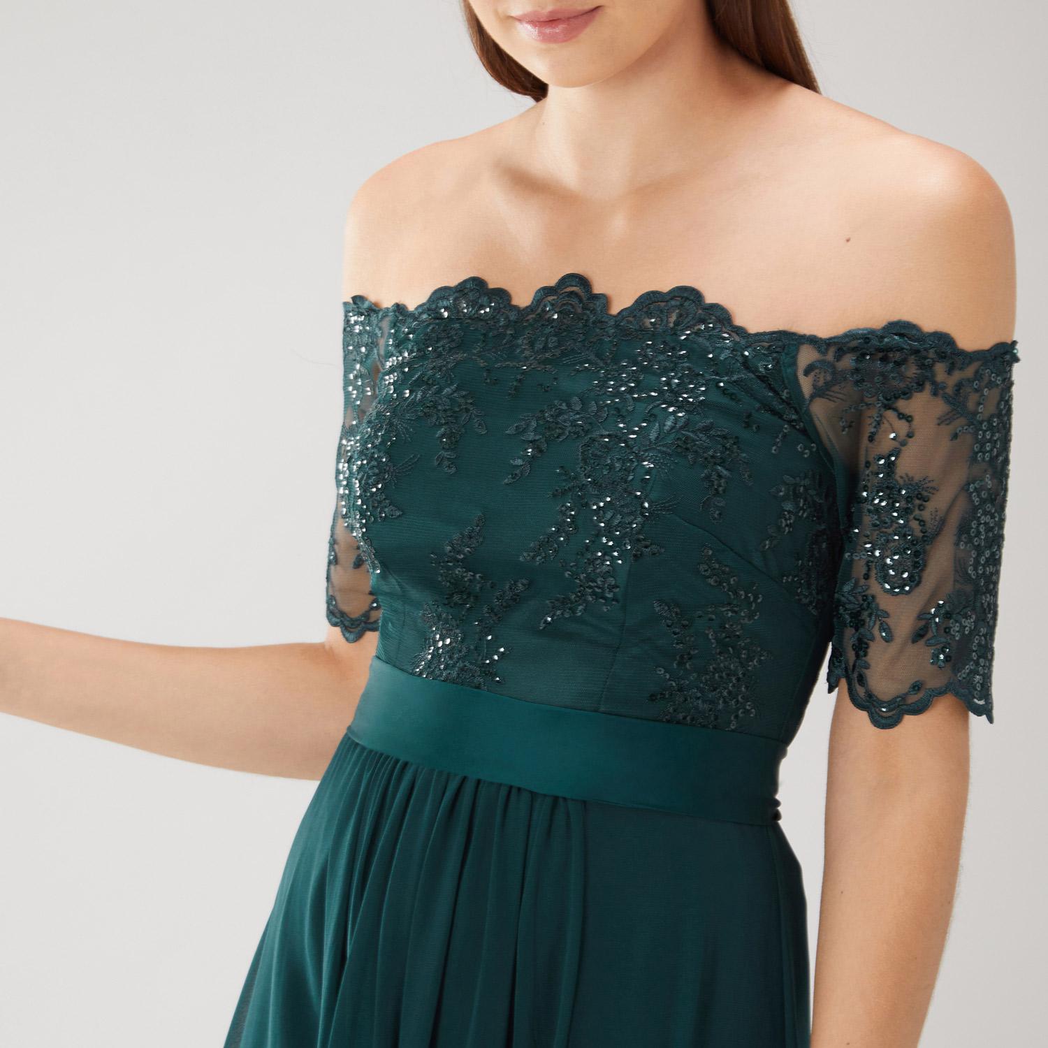 coast maddie maxi dress green