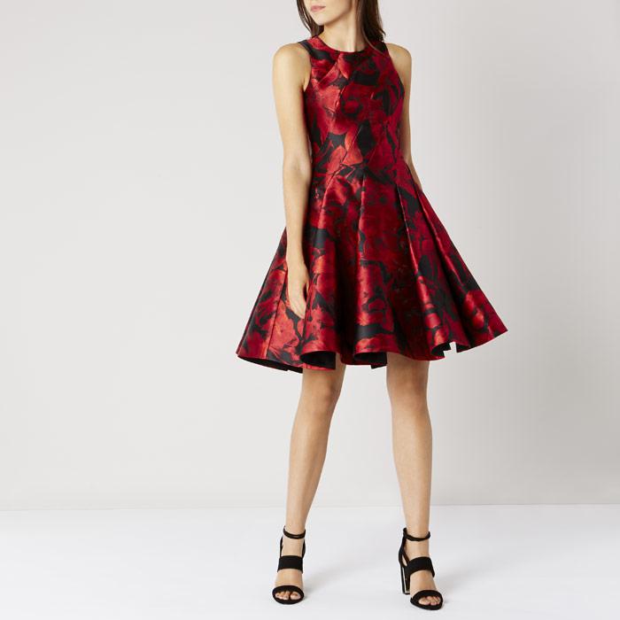 coast martha jacquard dress