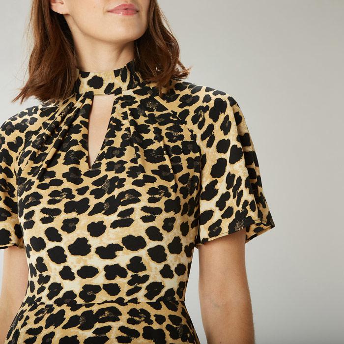coast animal print dress