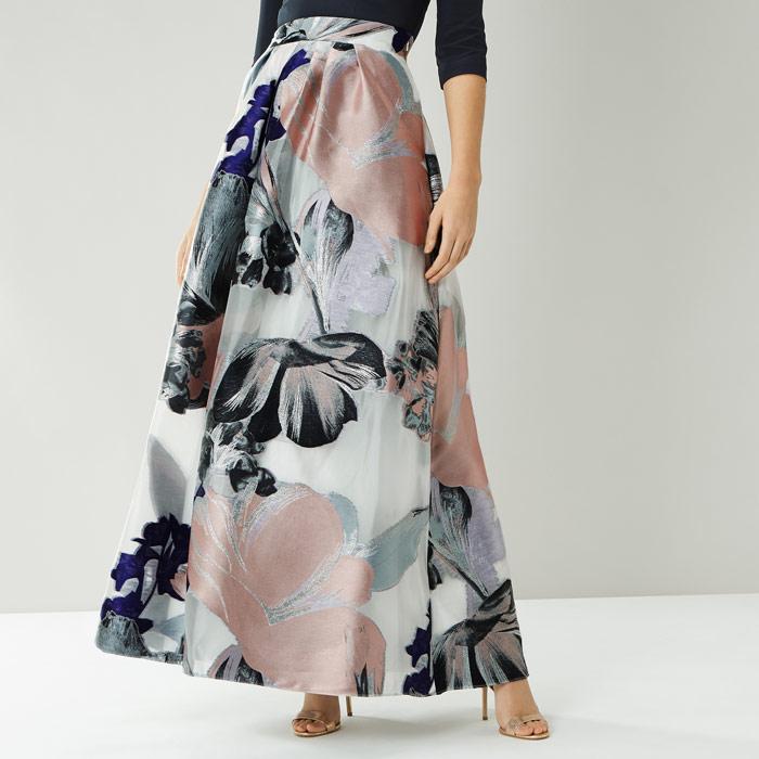 daphne jacquard maxi skirt
