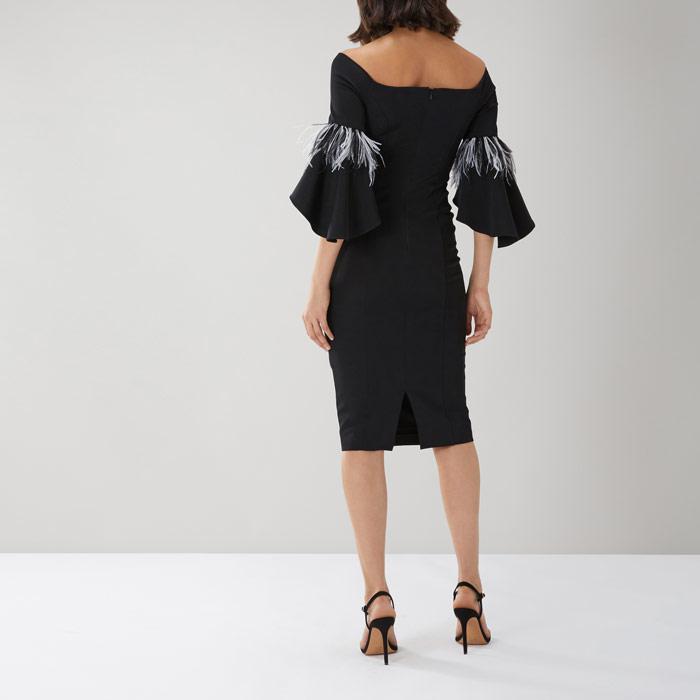 coast sadie feather dress