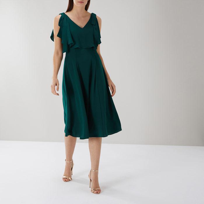 coast imana midi dress green