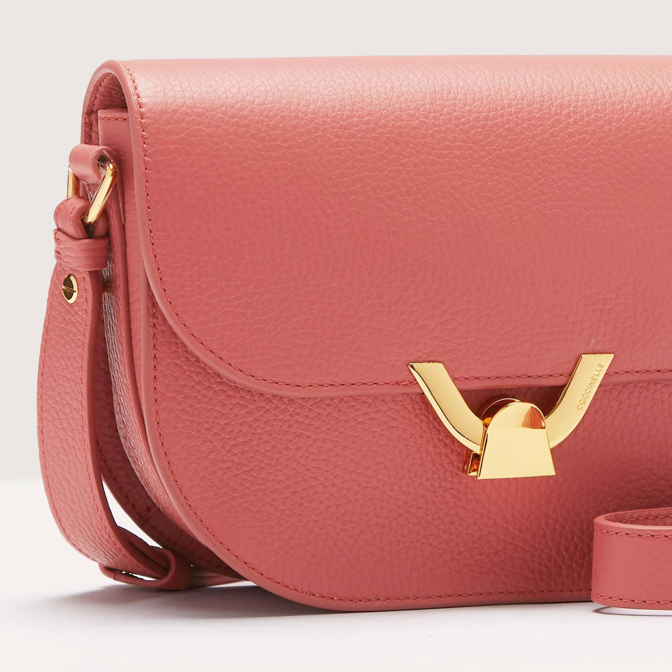 Coccinelle Grained Leather Crossbody Bag Dew Small in Red | Lyst UK