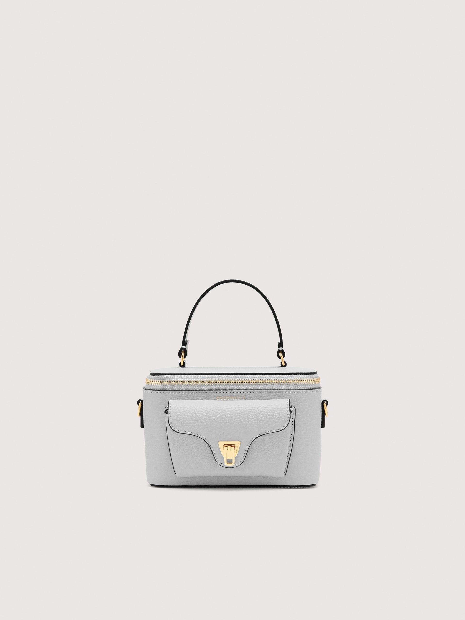 トートバッグ Coccinelle Black Pebbled Leather Hand Bag Leather bag in black brand COCCINELLE — Globalbrandsstore.com/en