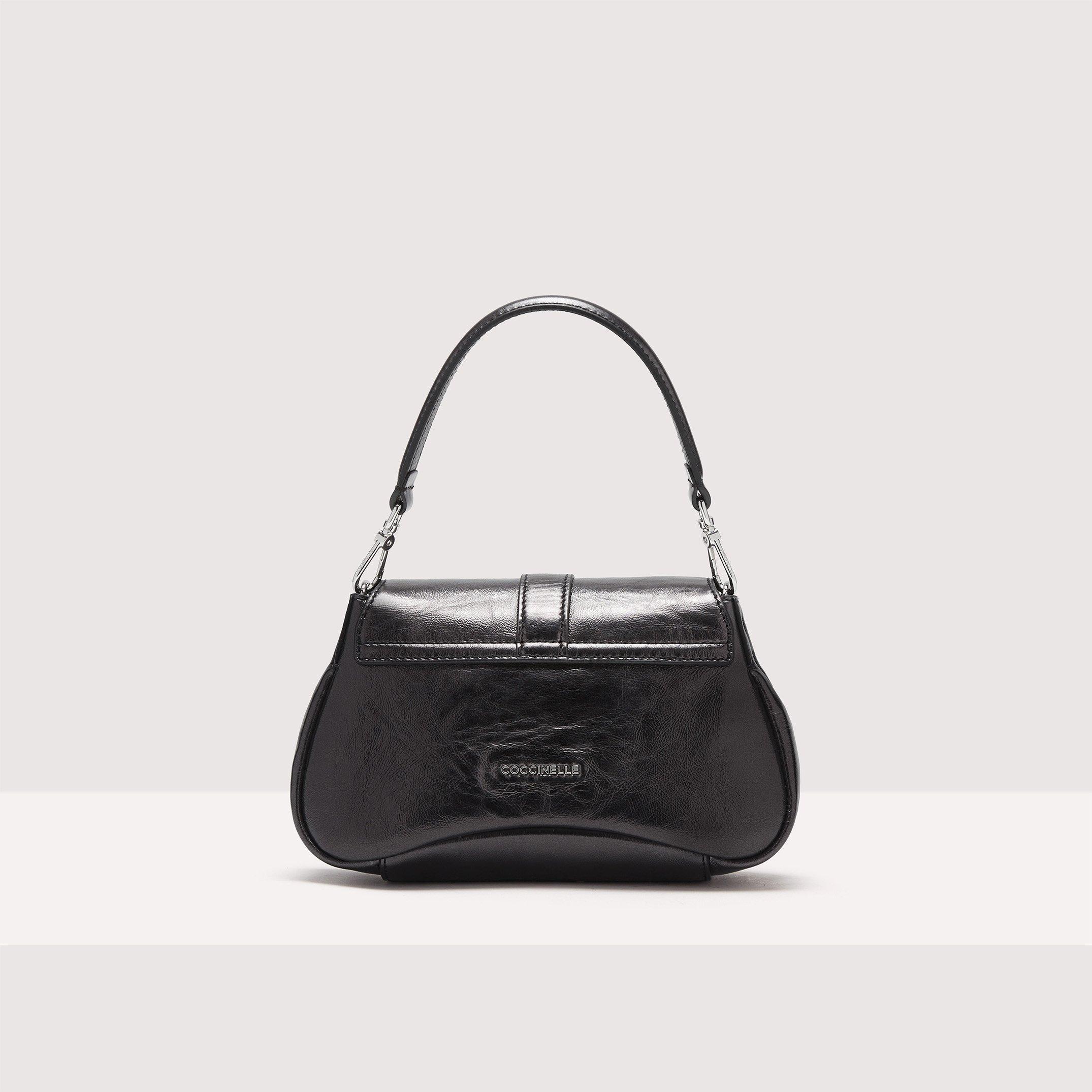 Coccinelle Pearl Leather Handbag Himma Pepita Small in Black | Lyst
