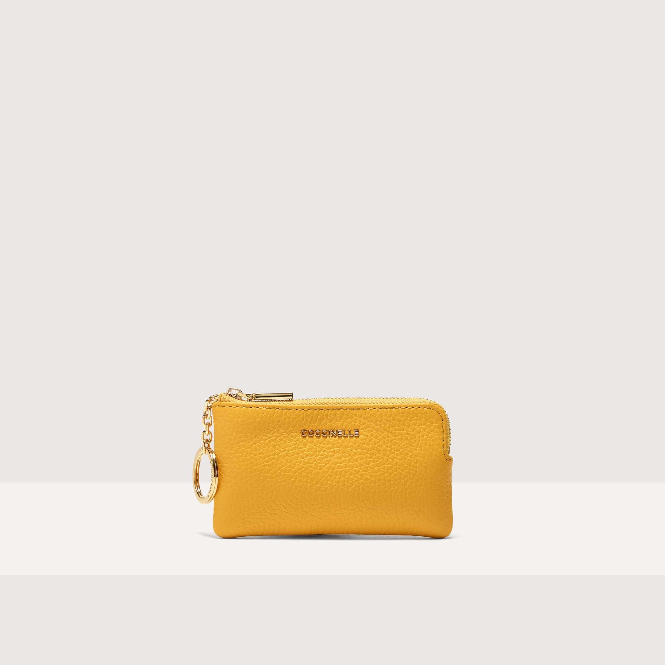 財布・小物その他 COCCINELLE Woman Wallet Yellow E2MW5172101 J19 Coccinelle Metallic Soft Card Holder COCCINELLE E2MW5172701