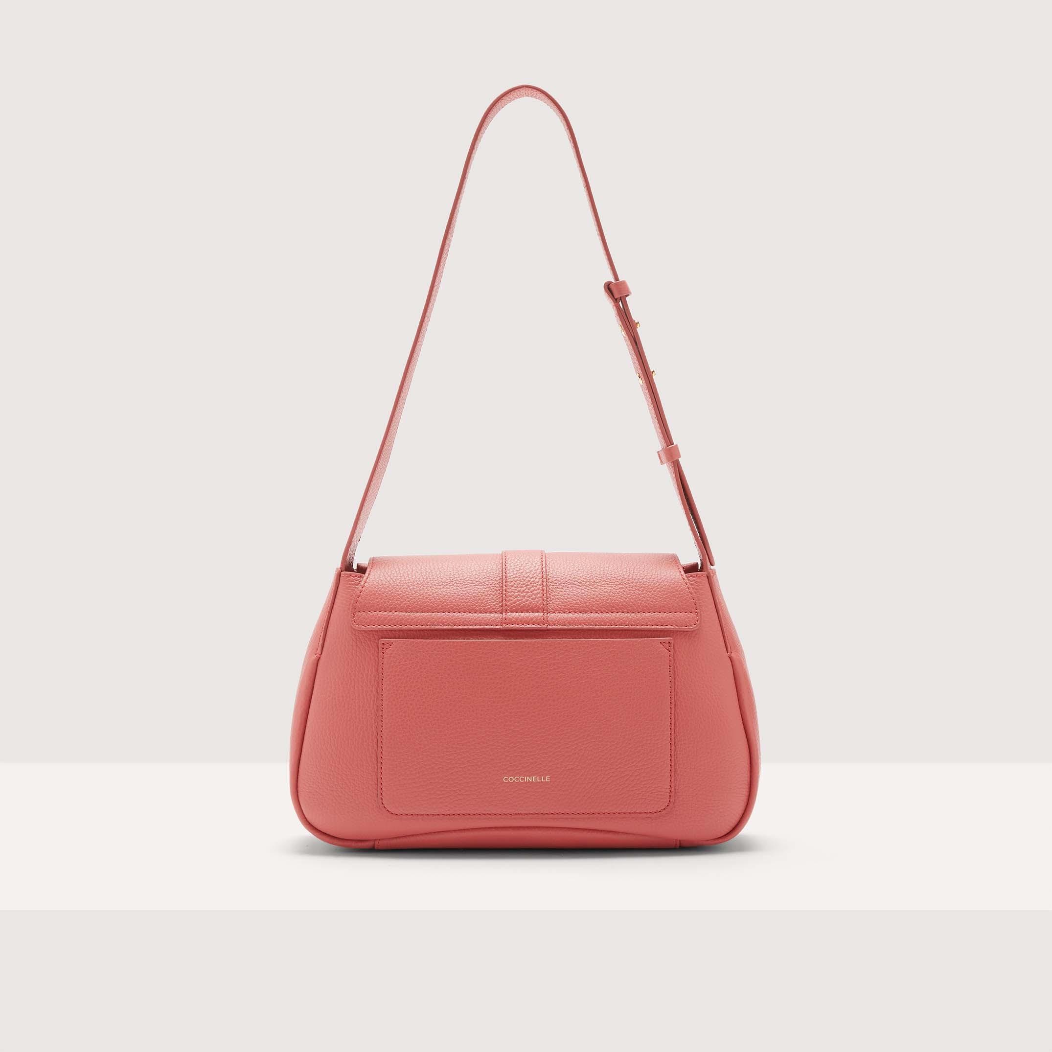 Coccinelle Grained Leather Shoulder Bag Himma Medium in Pink | Lyst