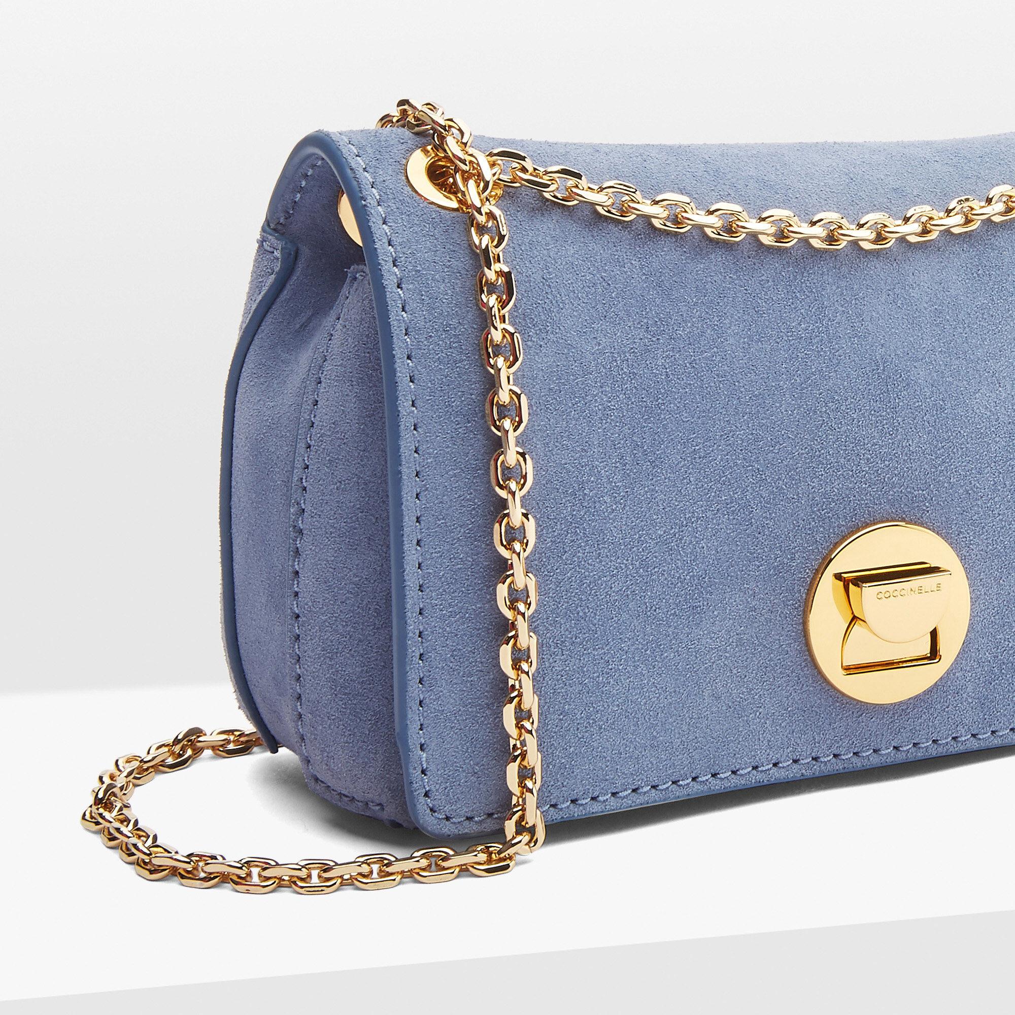 Coccinelle Liya Mini Suede New In in Blue | Lyst