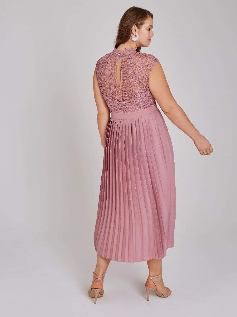 little mistress alanis blush lace top midaxi dress