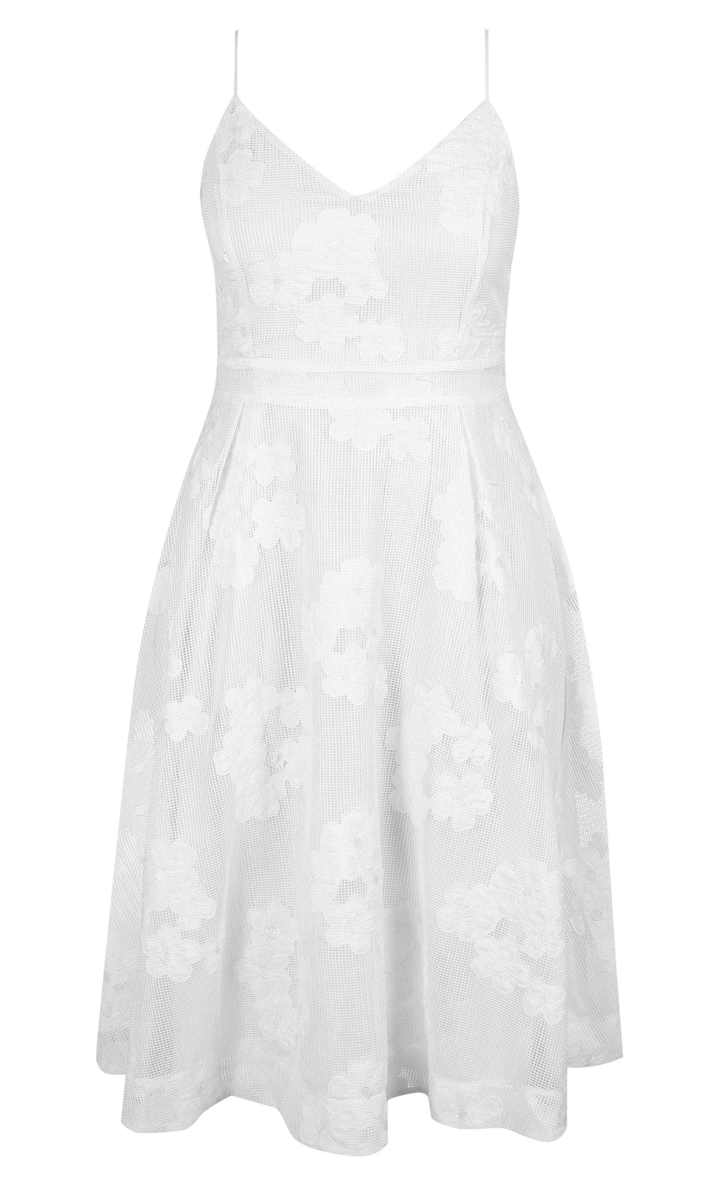 city chic white floral dress
