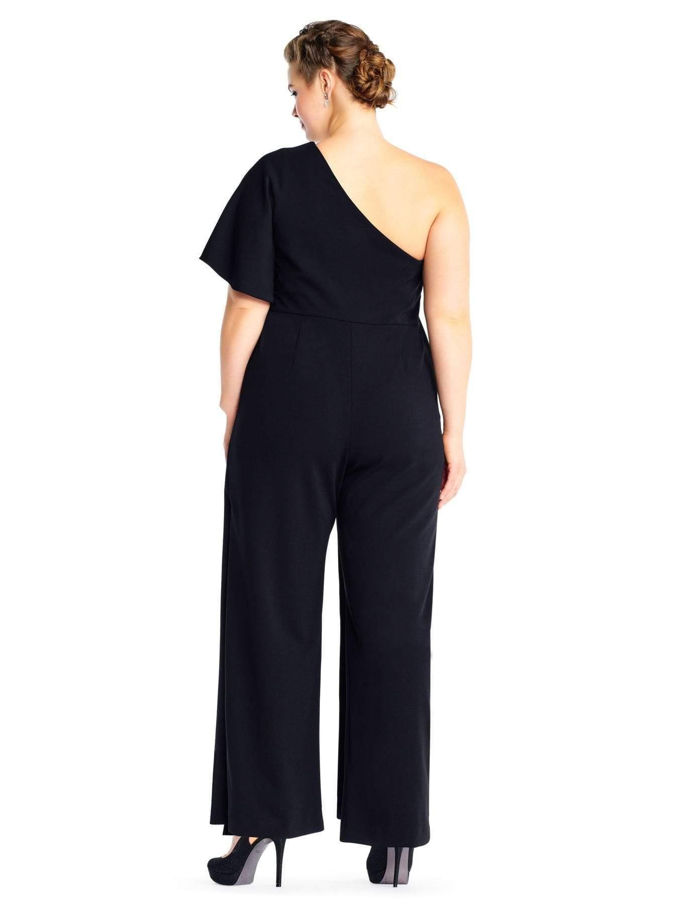 flutter one shoulder jumpsuit