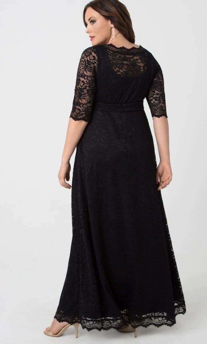 Kiyonna Leona Lace Gown in Black - Save 17% - Lyst