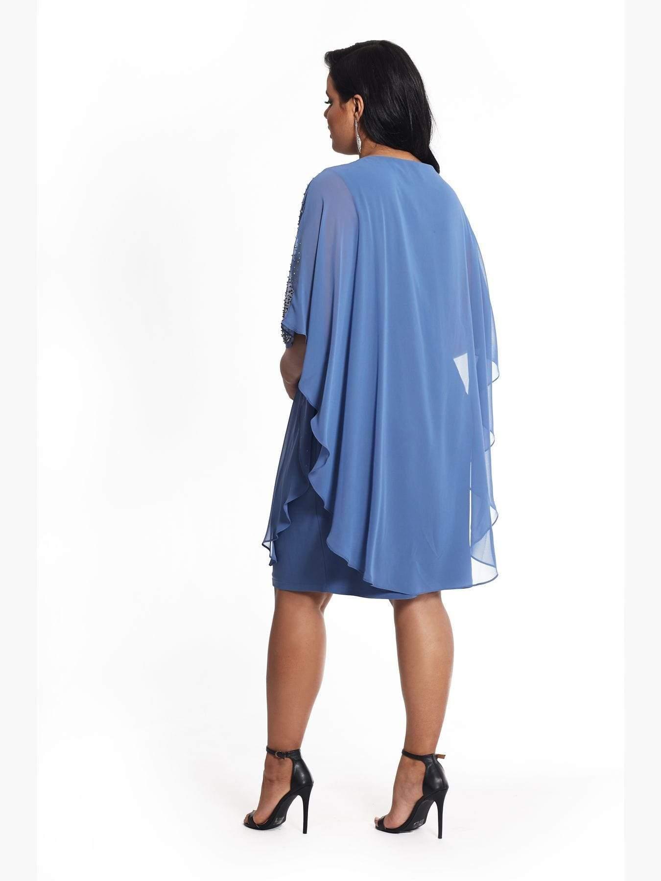 chiffon cape overlay