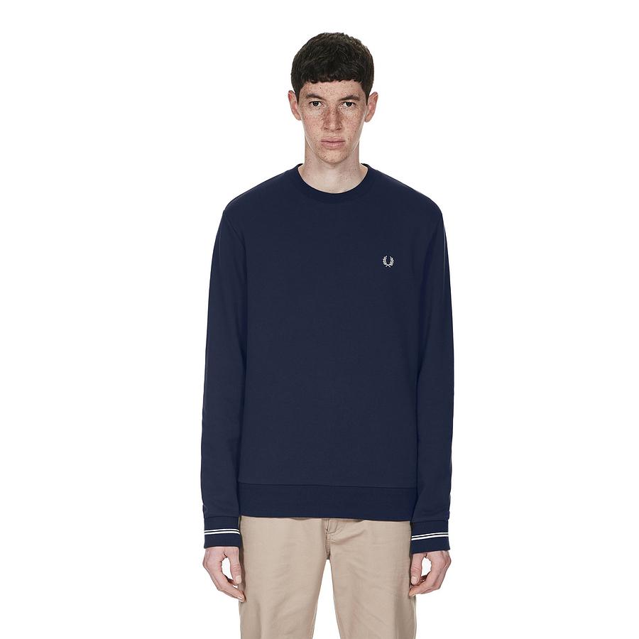 Fred Perry Mens Crew Neck Sweatshirt M2599 875 Navy
