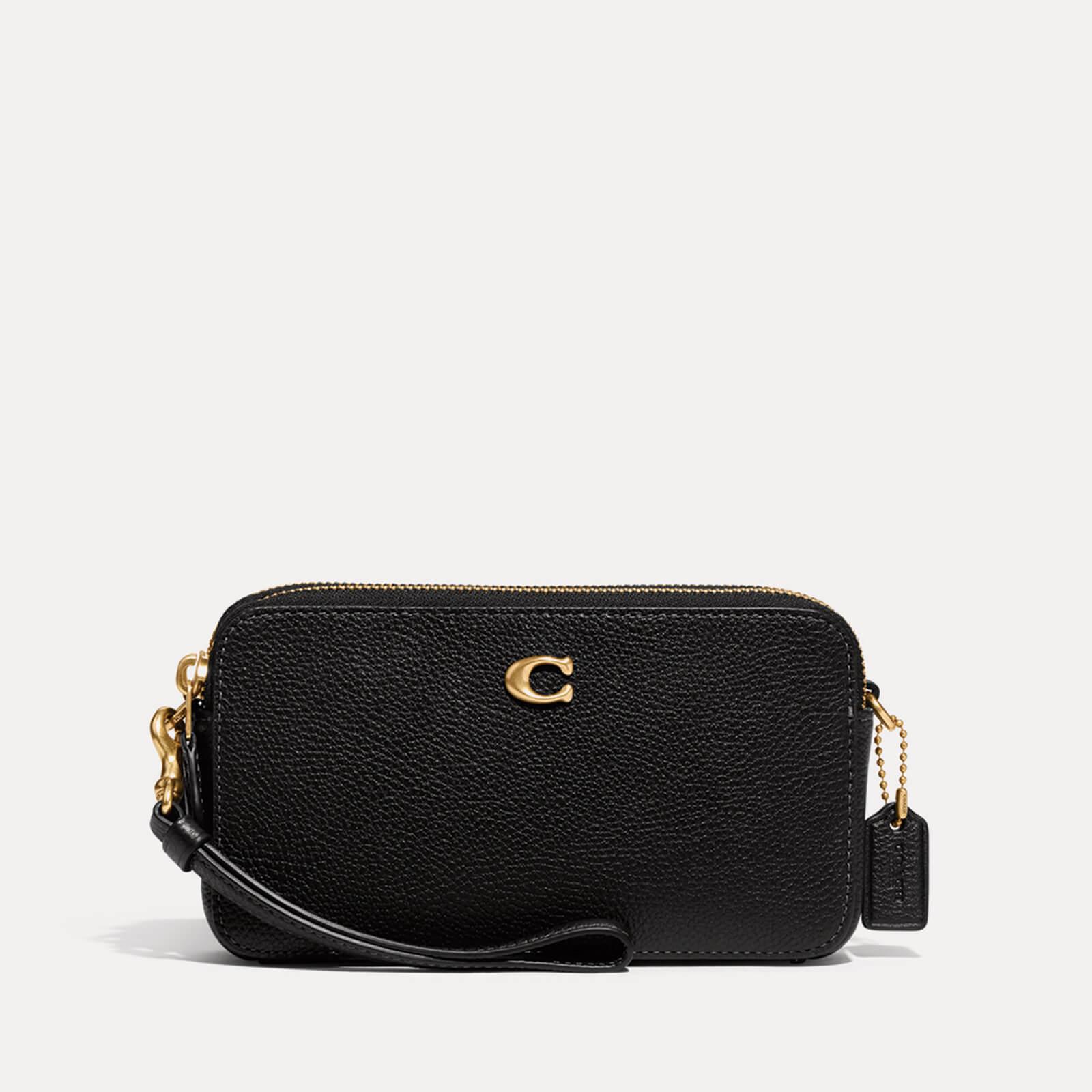 COACH Kira Polished Pebble Leather Crossbody Bag in Black Lyst UK