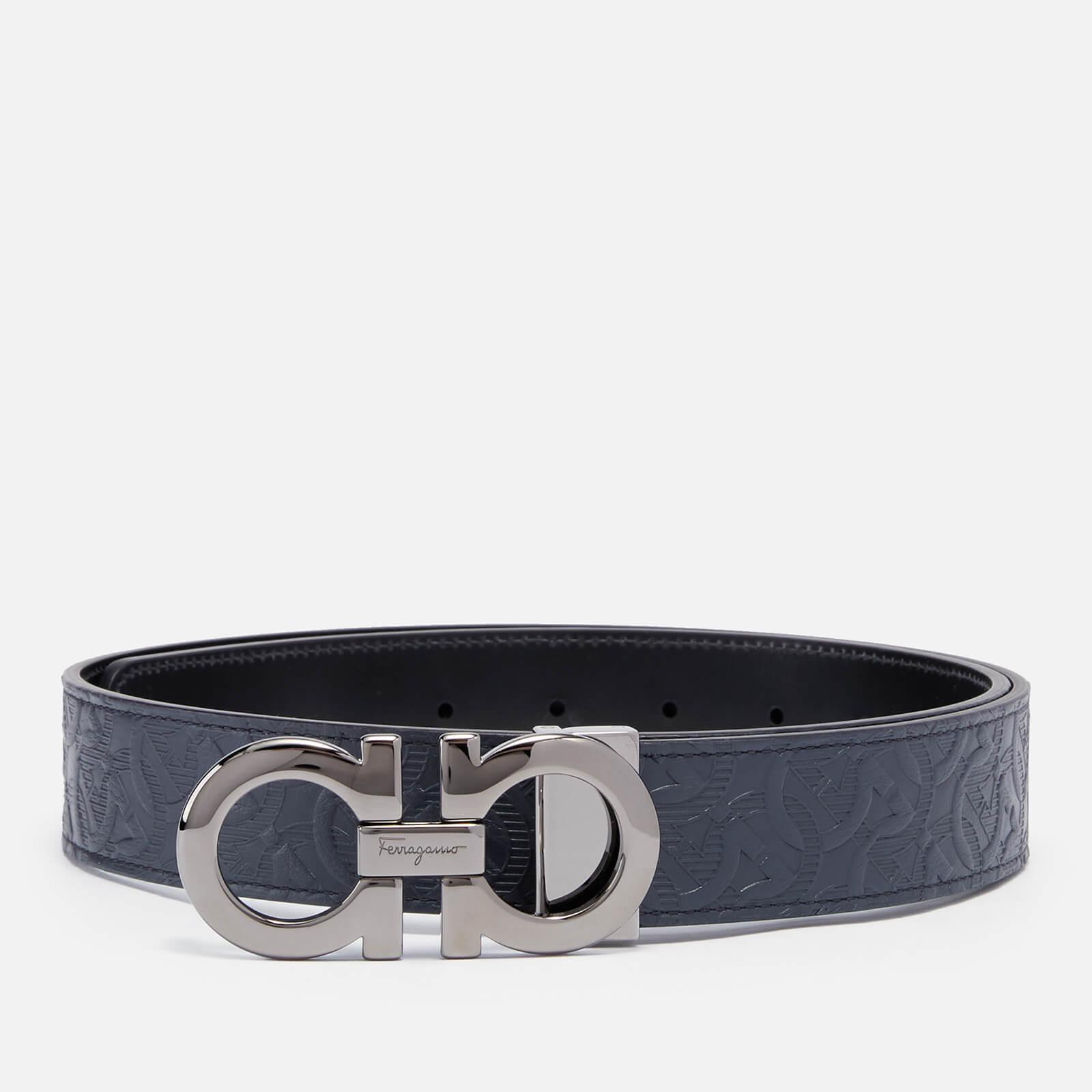 Reversible and adjustable Gancini belt - Belts - Leather