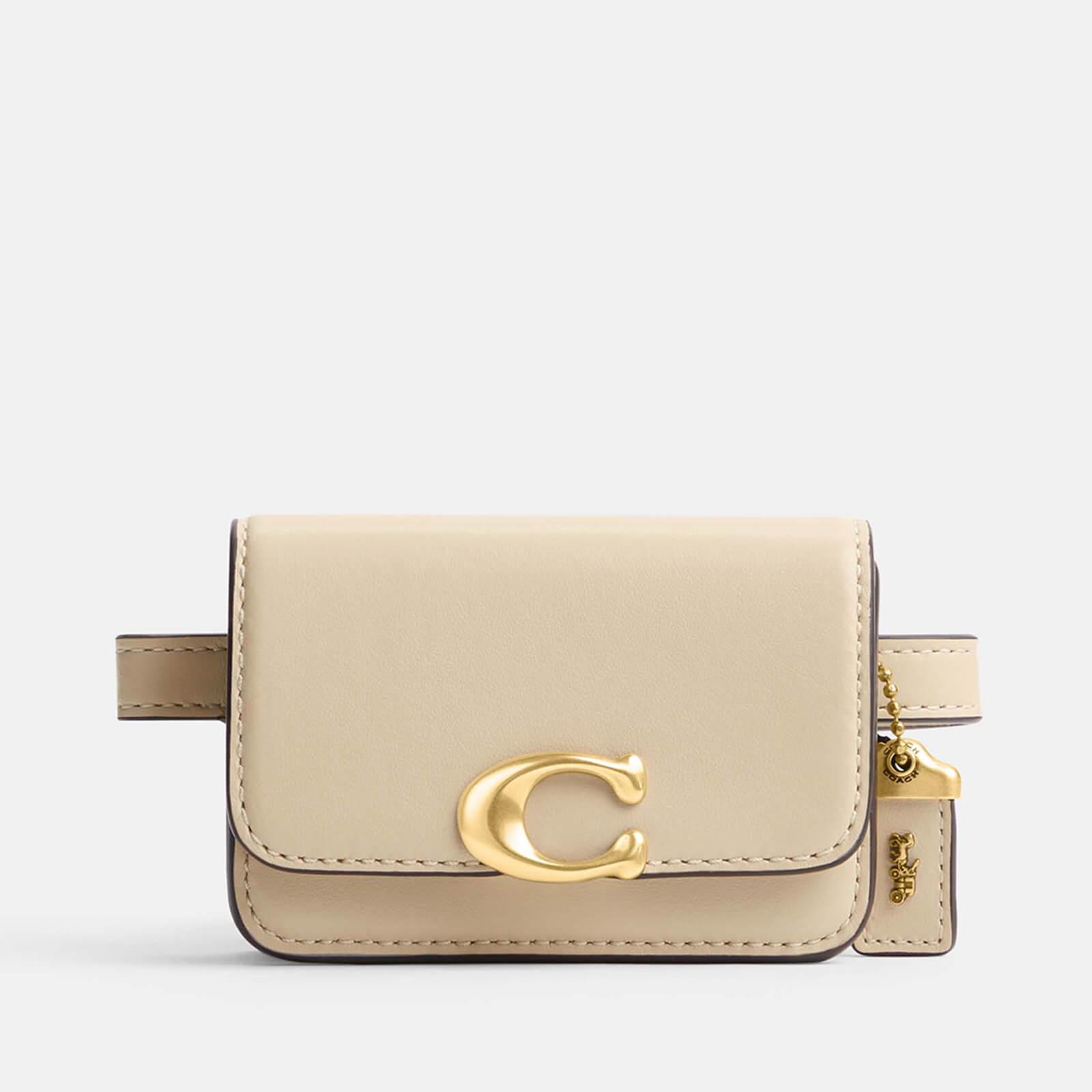 COACH Bandit Luxe Refined Calf Leather Card Belt Bag in Natural | Lyst