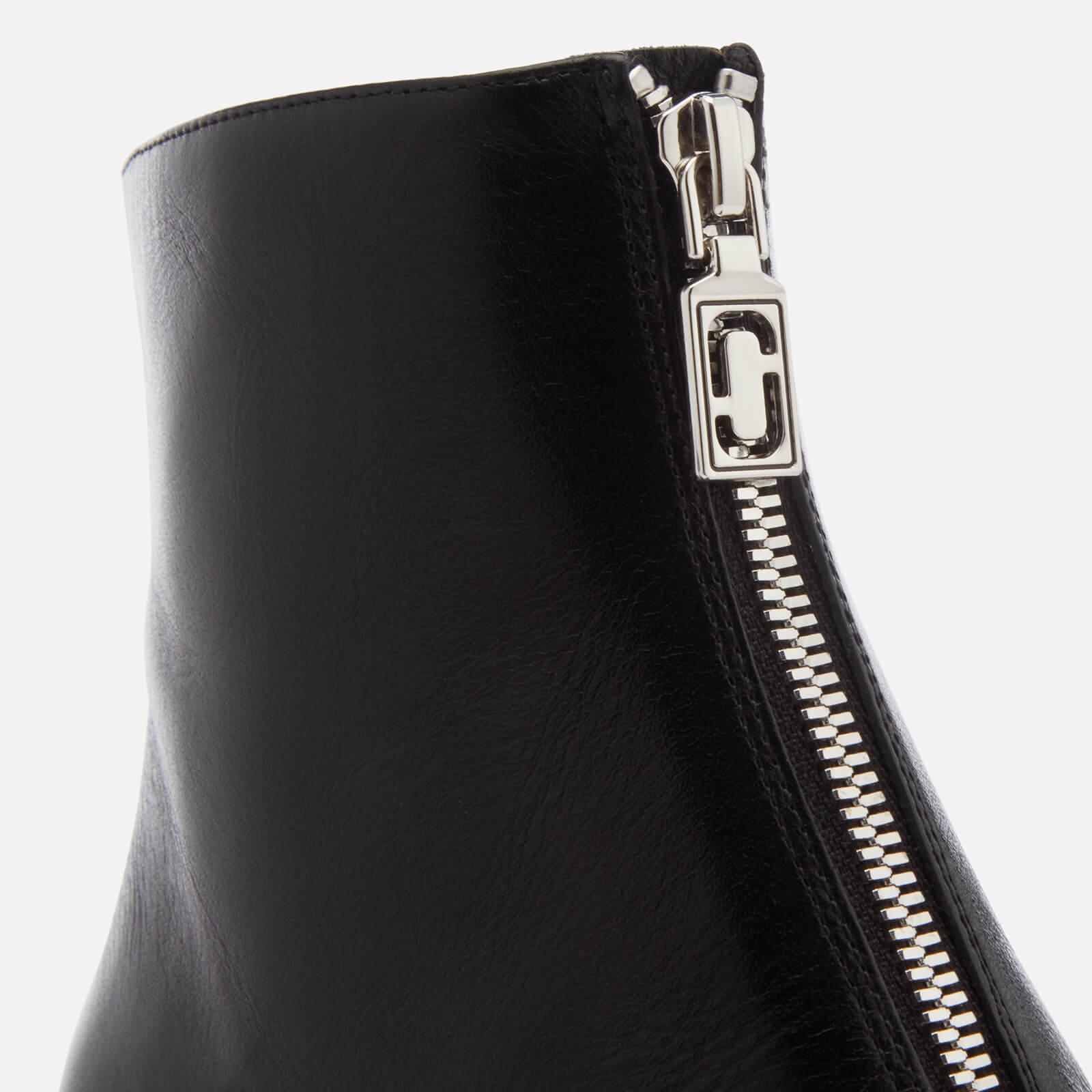 Marc Jacobs Leather Natalie Front Zip Ankle Boots in Black - Lyst