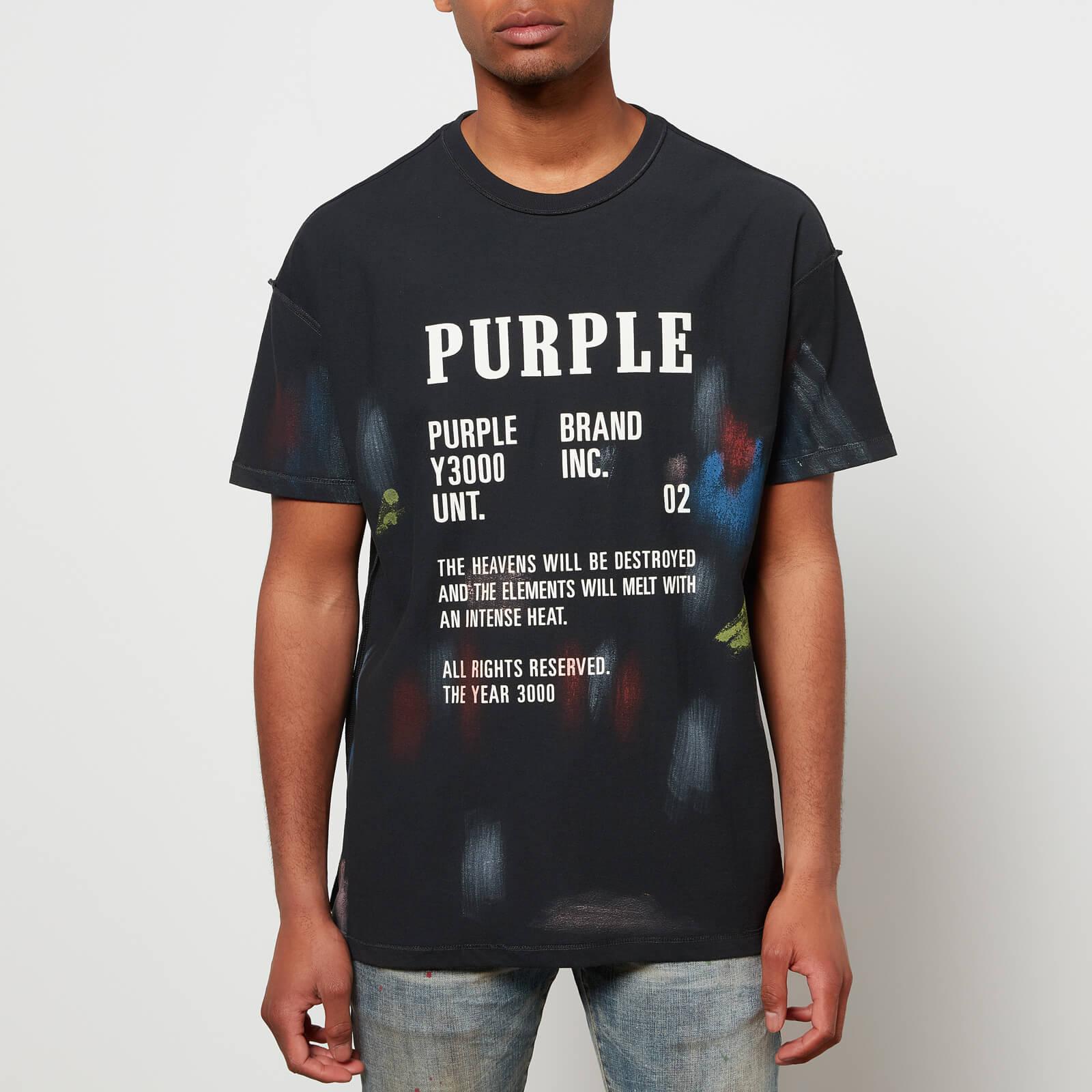 Purple Brand monogram-print Cotton T-shirt - Farfetch