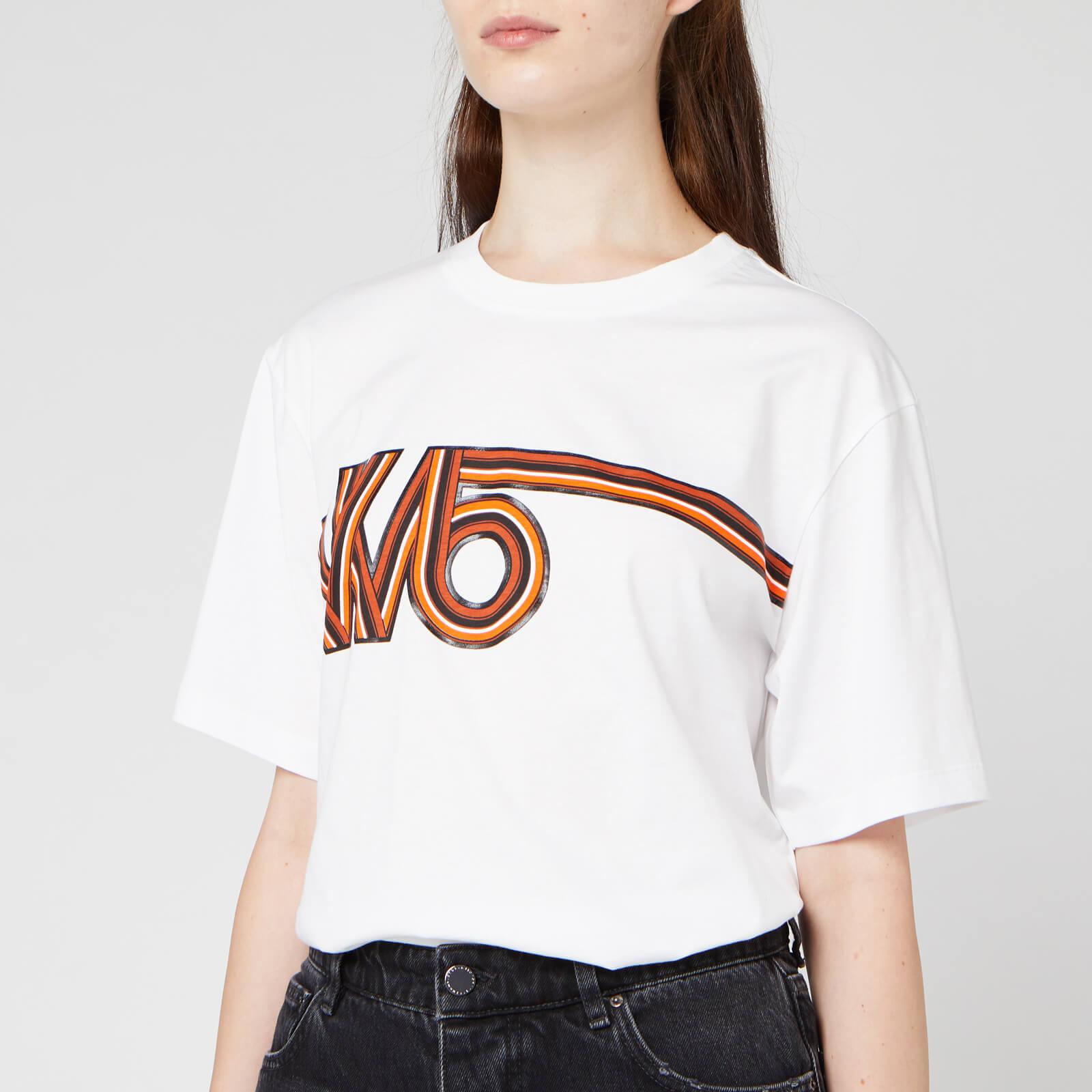 Victoria, Victoria Beckham Vintage Logo Victoria Tshirt in White
